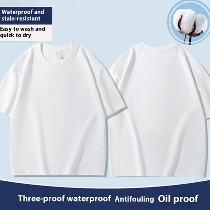 Waterproof And Antifouling Cotton Short Sleeve
