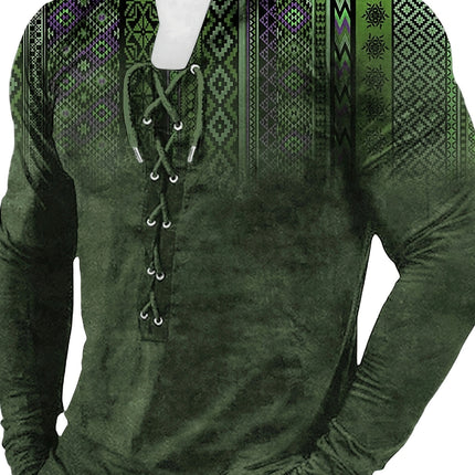 European And American Sports Long Sleeved Men's Print