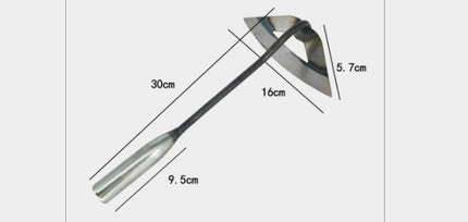 All-manganese Steel Gardening Hand-held Hoe All-steel Hardened Hollow Hoe