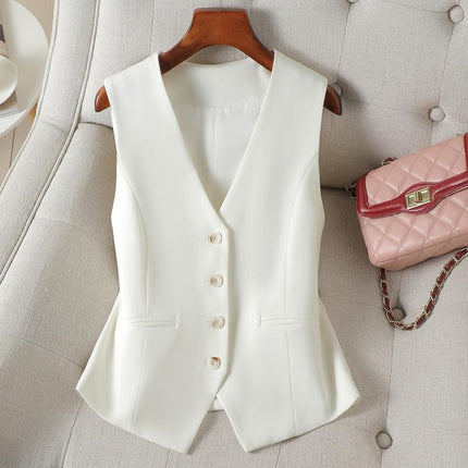 Fashion Design Sense Wild Vest Slimming Workplace Vest