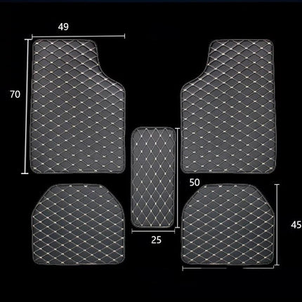 Universal Right Rudder Foot Pad Leather Quilted Embroidered Full Surround