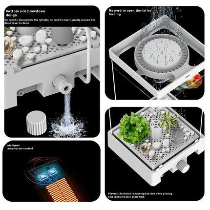 Bluetooth Version Douyu Special Cylinder Small Fish Tank