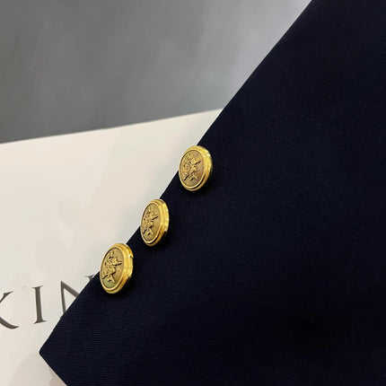 Navy Blue Leisure Simple Commute Easy Matching Coat