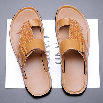 Men's Fashion All-matching Simple Beach Slippers