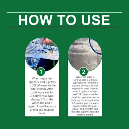 Yegbong Fish Tank Water Purification Tablets Water Quality Cleaning Deodorization Algae Stain Sludge Clear Fish Pond For Water Quality