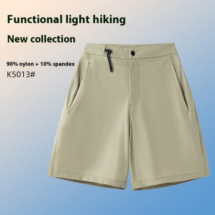 Men's Sports Quick-drying Four-sided Elastic 3D Cutting Versatile Shorts