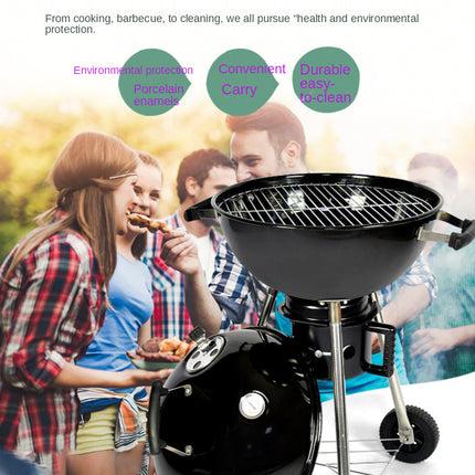 Home Outdoor BBQ Grill Portable Grill 3.5 Inch  Charcoal Grill Heat Resistant Pressure Resistant Grill