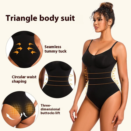 Seamless Belly Contracting Three-dimensional Hip Lifting Nylon Waist Shaping Triangle Underwear Corset