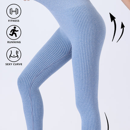 Leggings For Women Ribbed Seamless Leggings High Waisted Tummy Control Yoga Pants Women Workout Pants