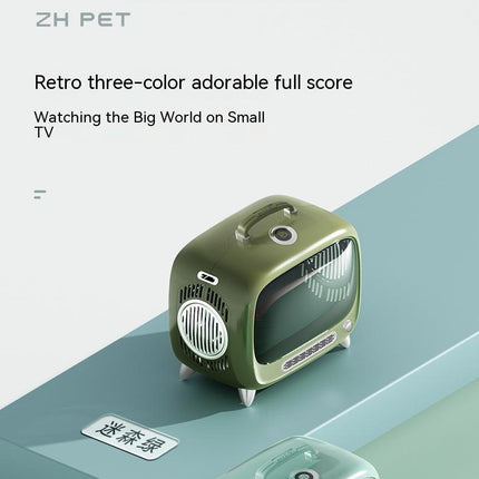 TV Cat Bag Out Portable Space Capsule Pet Backpack Carrying Large Capacity Portable