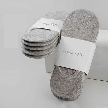 Women's Solid Color Silicone Low Top Invisible Socks