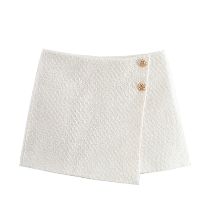 Women's Fashionable Temperamental All-match Double-breasted Coat Skirt