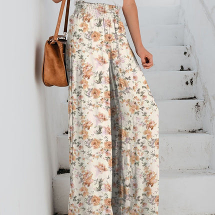 Women's Fashion Casual Printing Wide-leg Pants