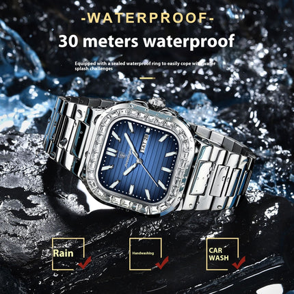 Double Calendar Men's Watch Diamond