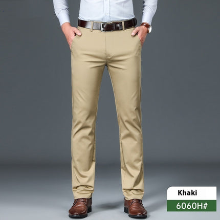 Business Non-ironing Stretch Men's Thin Straight Casual Pants