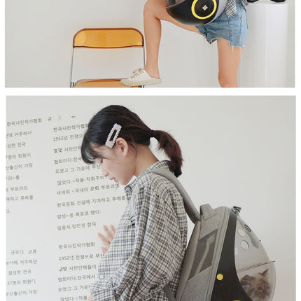 Breathable Egg Shell Cat Nest Pet Transparent Space Capsule Out Portable Backpack
