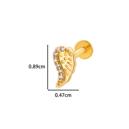 Stainless Steel Internal Thread Flat Bottom Rod Labret