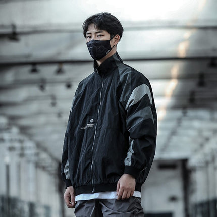 Casual Jacket With Loose Stand-up Collar