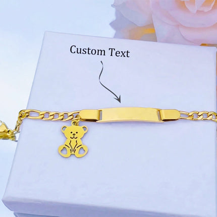 Adjustable DIY Text Bracelet Made Of Titanium Steel