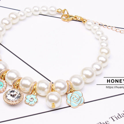 Pet Accessories Dog Chain Teddy Lace Bow Cat Bell