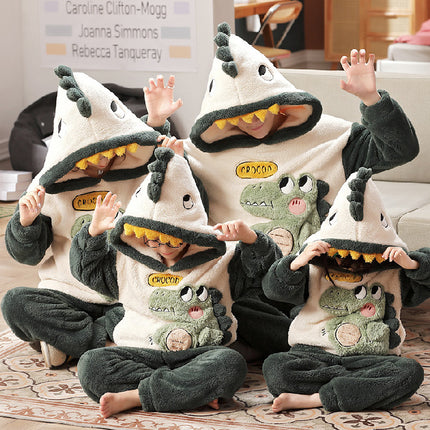 Coral Velvet Cute Cartoon Thick Pajamas