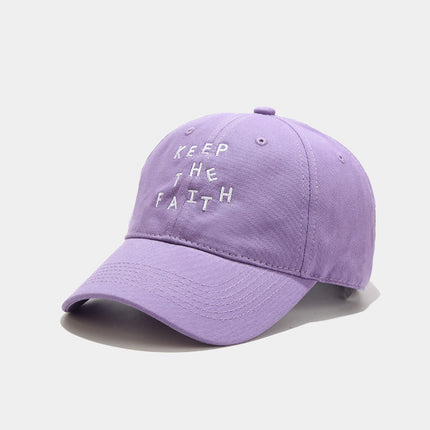 Men's Simplicity Small Letter Embroidered Baseball Cap