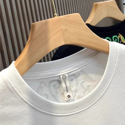 High Street Heavy Short Sleeve Letter T-shirt Men