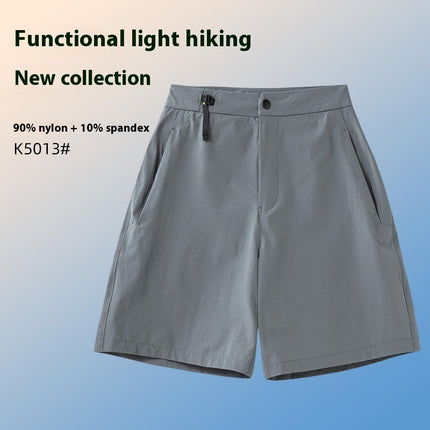 Men's Sports Quick-drying Four-sided Elastic 3D Cutting Versatile Shorts