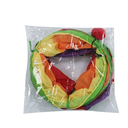 Rainbow S-shaped Cat Tunnel Self-hey Educational Cat Toy Collapsible Cat Tunnel