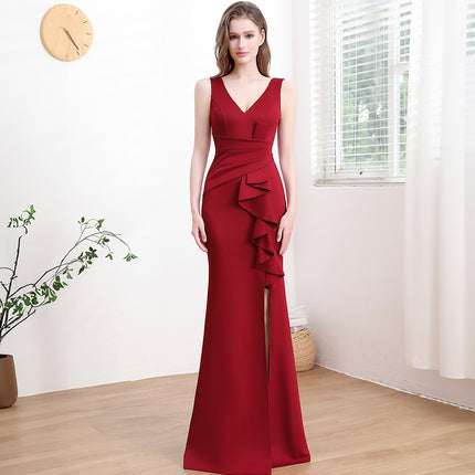 Evening Gown For Women High-end Elegant Simple And Light Luxury