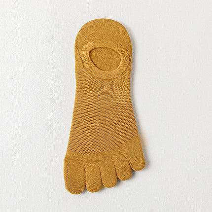 Men's Thin Mesh Breathable Five Finger Invisible Socks