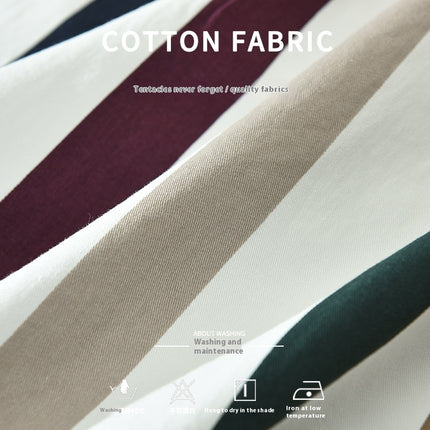 Striped Long Sleeve Shirt Men's Versatile Leisure Artistic Loose Square Collar Top