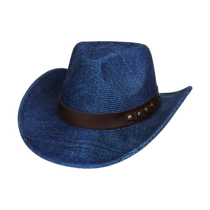 Western Cowboy Hat Felt Outdoor Sun Shade Top Hat Retro Jazz