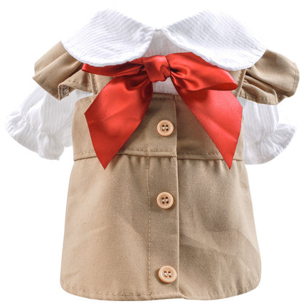 Pet Clothes Khaki Trench Coat Couple Clothes