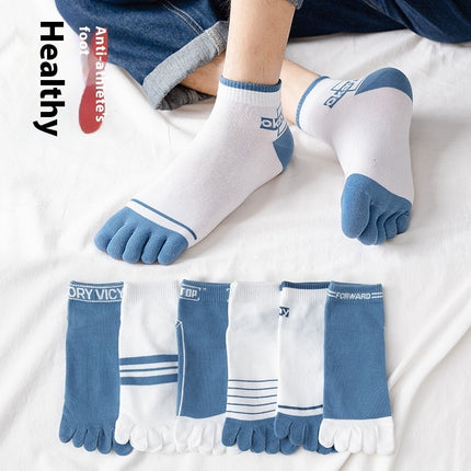 Toe Socks Men's Thin Moisture Wicking Breathable Ankle Socks