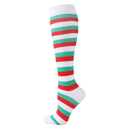 Men's And Women's Fashion Simple Christmas Sports Compression Socks