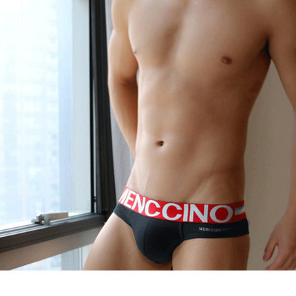 Men's Underwear Cotton Low Waist Tight U Convex Briefs