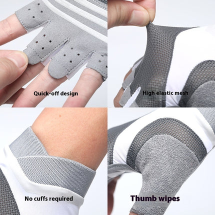 Fitness Training Shock-absorbing Half Finger Gloves