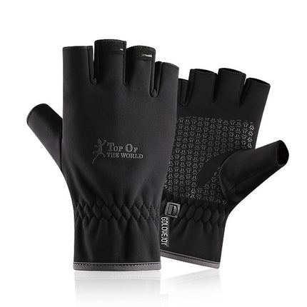 Men's Outdoor Windproof Zipper Touch Screen Gloves