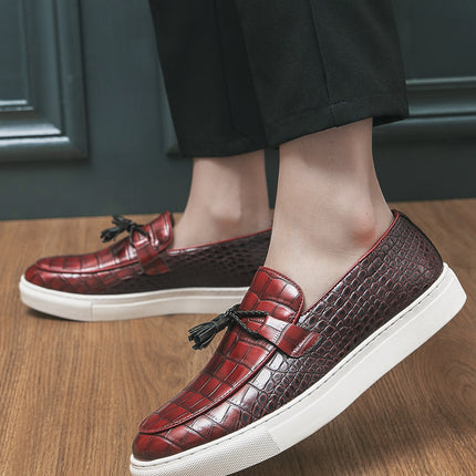 Plus Size Fashion Tassel Sneakers Men's British Casual Youth