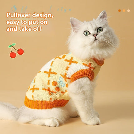 Cat Sweater Autumn-winter Warm And Thickening Windproof