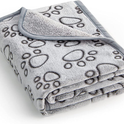 Pet Blanket Flannel Cut Flower Footprints