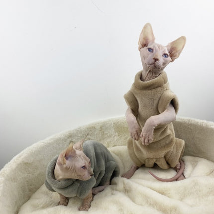 Sphinx Hairless Cat Flannel Thermal Four-legged Jacket