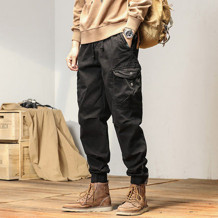 Overalls Men's Slim-fitting Ankle-tied Casual Pants Men's Pants Summer Trousers