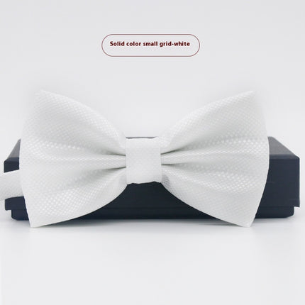 Men's Solid Color Formal Wear Wedding Business Casual Groom Groomsman Bow Tie