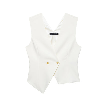 Summer V-neck Wear Asymmetric Vest