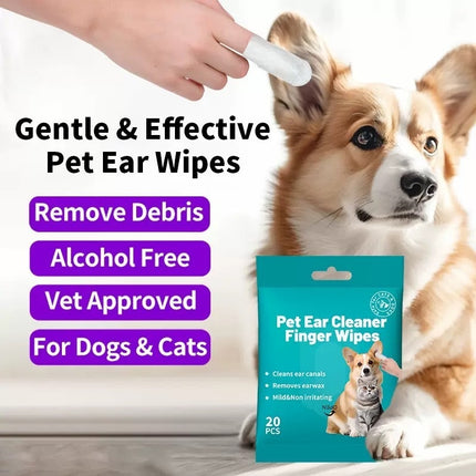 Cat Dog Ear Teeth Cleaning Finger Stall