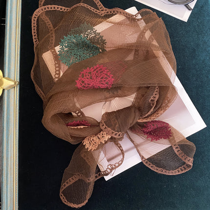 Women's Korean-style Embroidered Scarf All-matching Embroidery