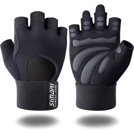 Men's Simplicity All-Match Sports Fitness Short Finger Gloves