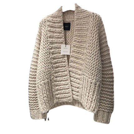 Lazy Style Short Thick Line Sweater